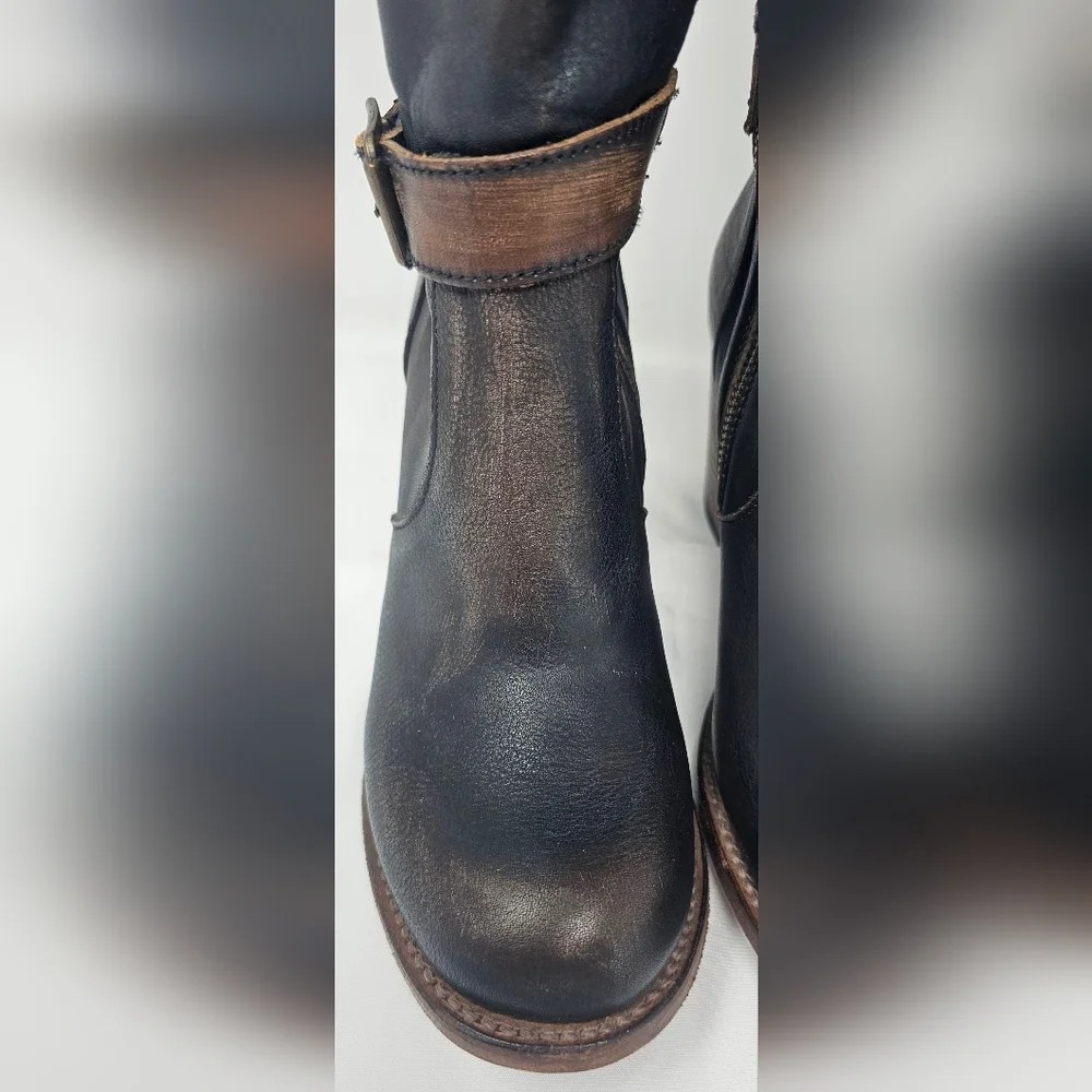 Freebird Women's Holland Distressed Brown Western Round Toe Tall Boots Size 8 - Picture 4 of 16